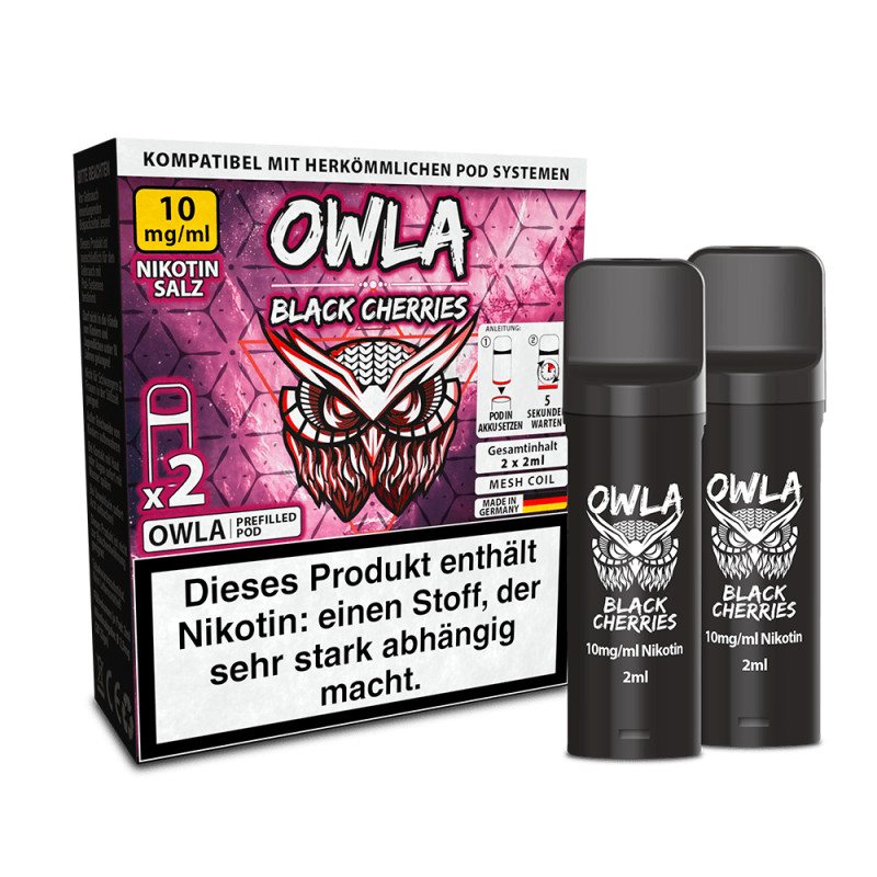 OWLA Pod - Black Cherries - 10mg Nikotinsalz
