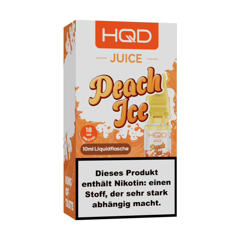 HQD Juice Nikotinsalz - Peach Ice - 10ml Liquid 18mg