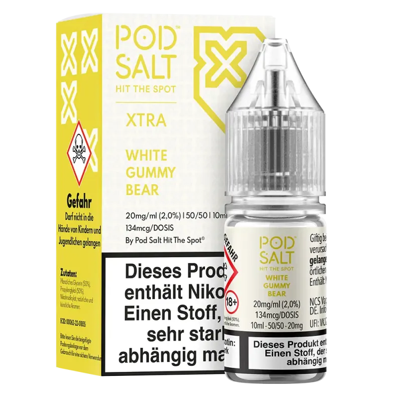 Liquid White Gummy Bear - Pod Salt Xtra Nikotinsalz 20mg