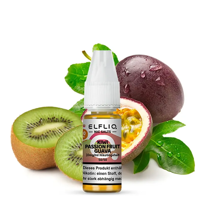 Liquid Kiwi Passion Fruit Guava - Elfliq Nikotinsalz 10mg