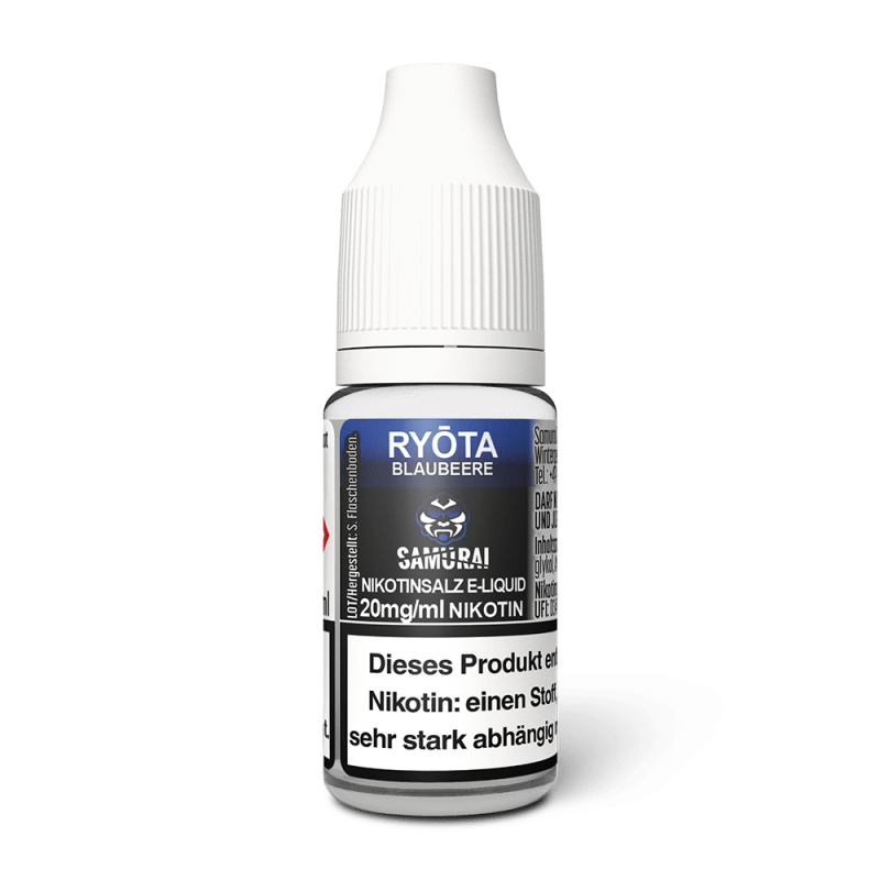 Liquid Ryota Blaubeere - Samurai Nikotinsalz 20mg