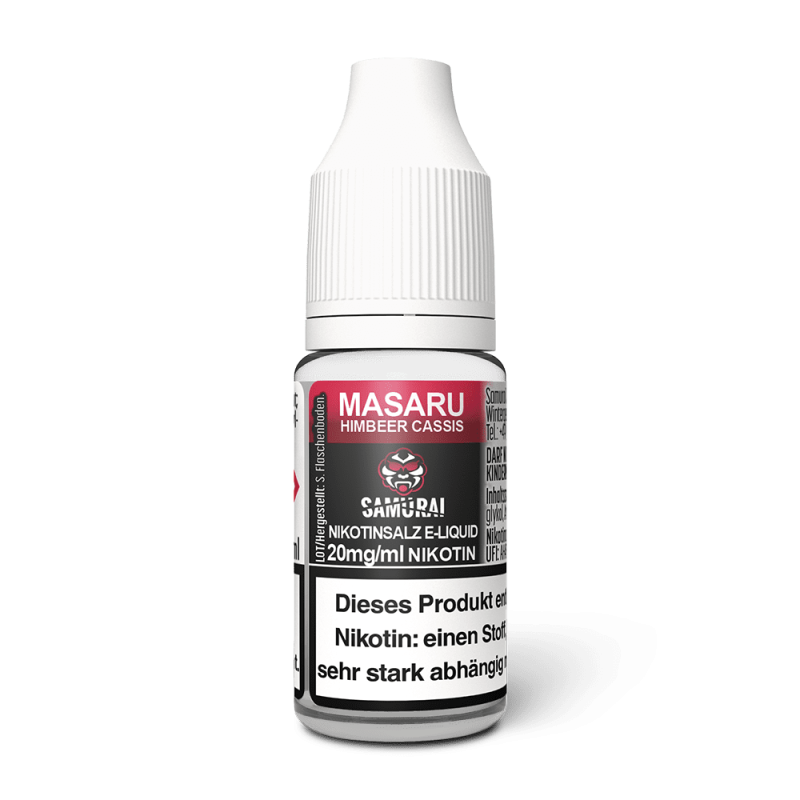 Liquid Masaru Himbeer Cassis - Samurai Nikotinsalz 20mg
