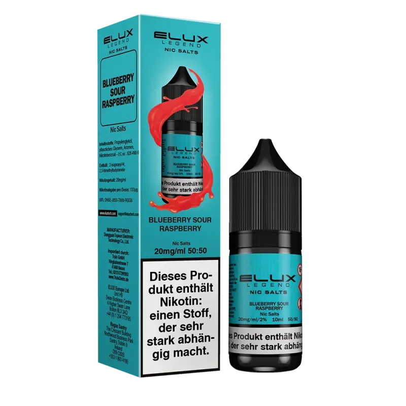 Liquid Blueberry Sour Raspberry - Elux Nikotinsalz 20mg