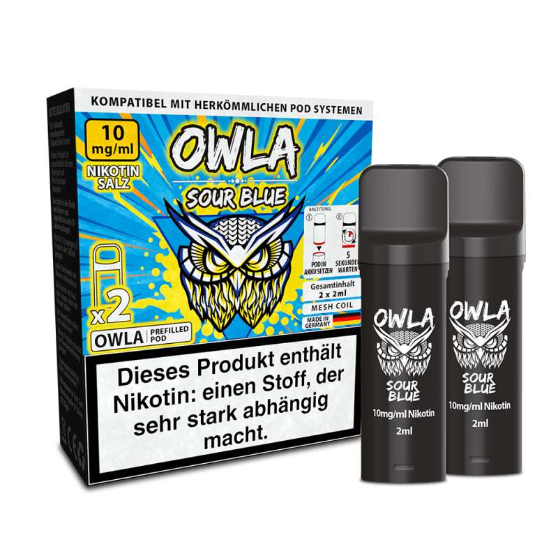 OWLA Pod - Sour Blue - 10mg Nikotinsalz