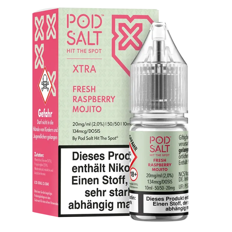 Liquid Fresh Raspberry Mojito - Pod Salt Xtra Nikotinsalz 20mg
