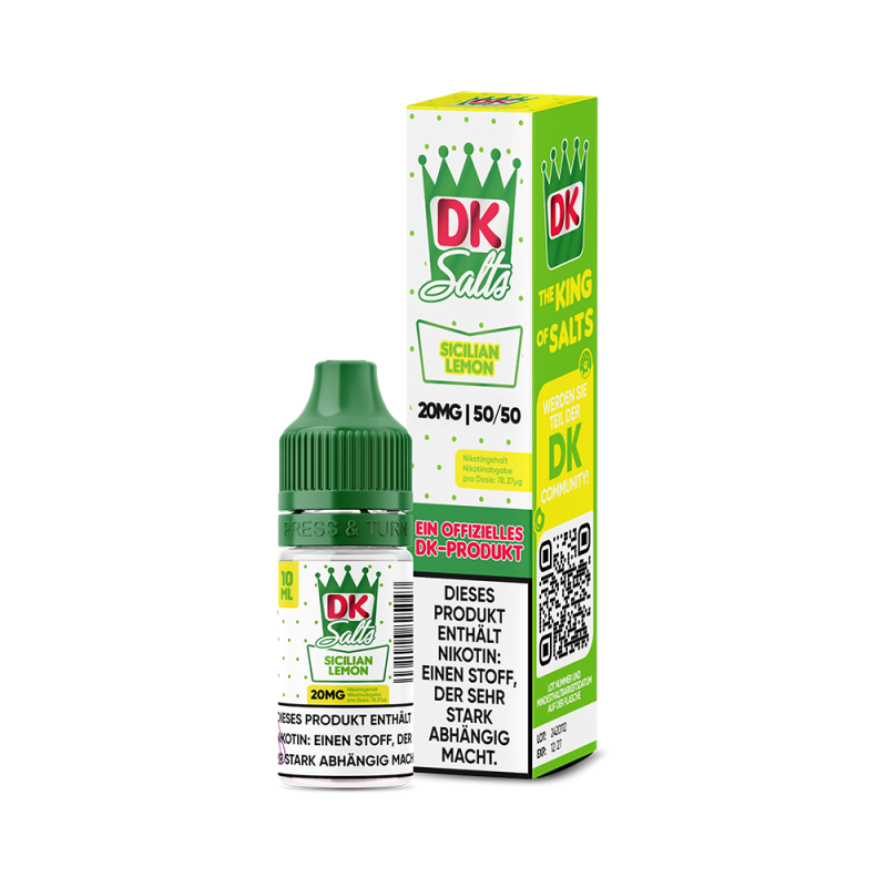 DK Salts Nikotinsalz - Sicilian Lemon - Liquid 20mg 10ml