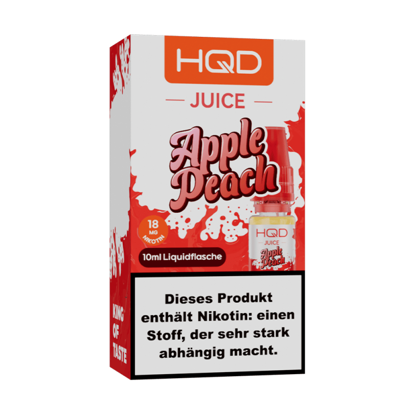 HQD Juice Nikotinsalz - Apple Peach - 10ml Liquid 18mg
