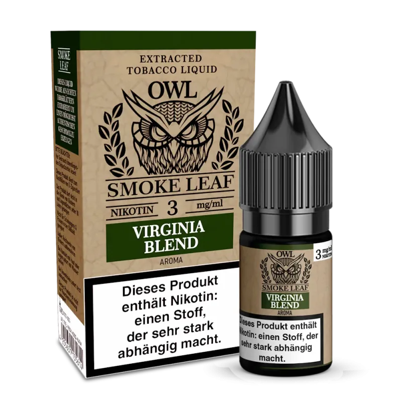 OWL Smoke Leaf Liquid - Virginia Blend Tobacco - 3mg