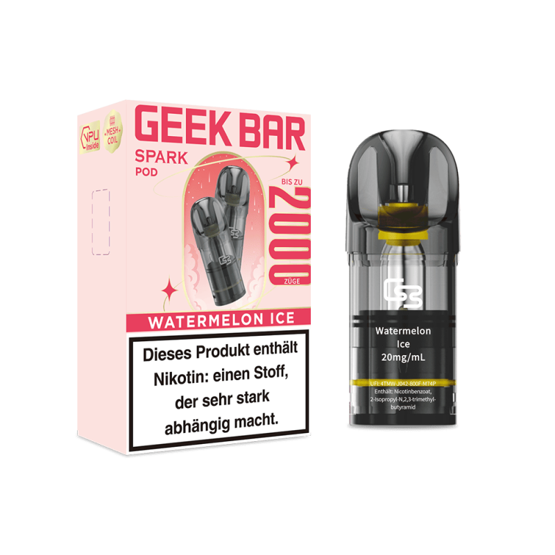 Geek Bar Spark Pod Watermelon Ice 20mg Nikotinsalz (2 ml)