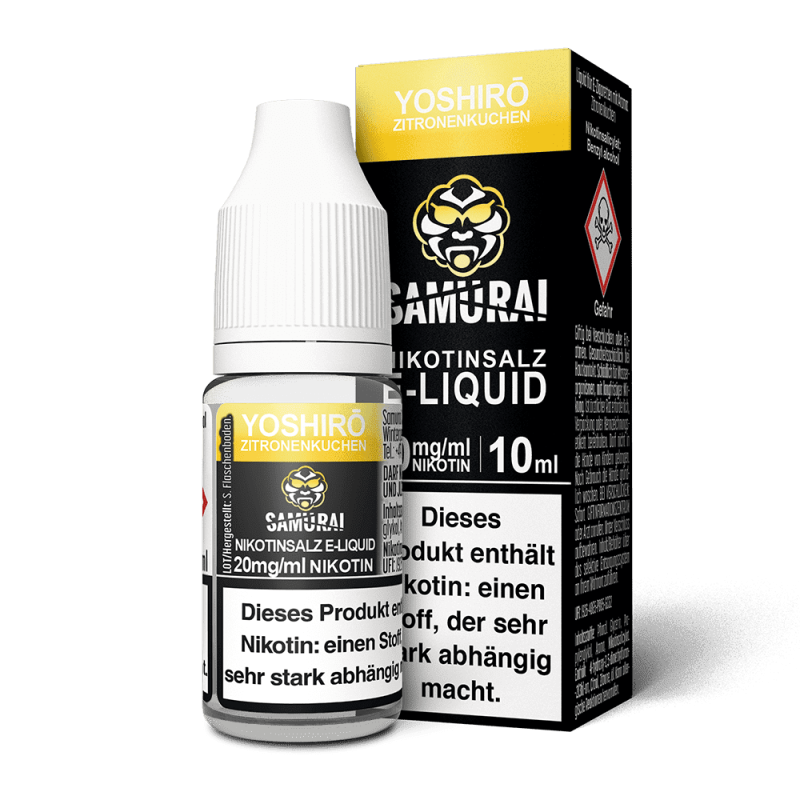 Liquid Yoshiro Zitronenkuchen - Samurai Nikotinsalz 20mg