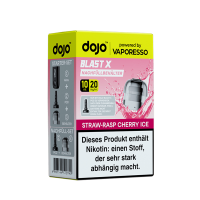 Vaporesso DOJO Blast X Straw Rasp Cherry Ice Pod 20mg 10ml