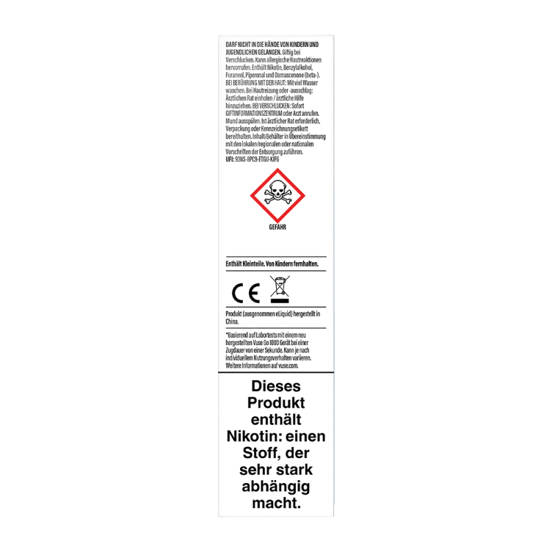 Vuse GO 1000 Blueberry Ice 20mg