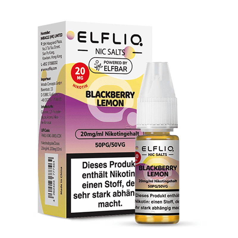 Liquid Blackberry Lemon - Elfliq Nikotinsalz 20mg
