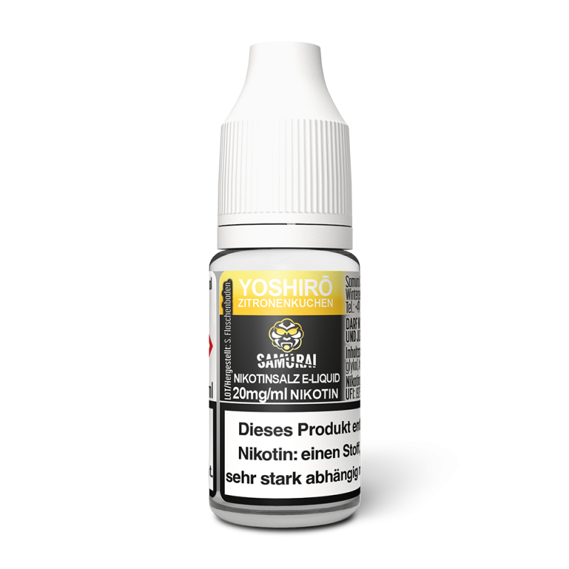 Samurai Yoshiro Zitronenkuchen Nikotinsalz Liquid 10ml