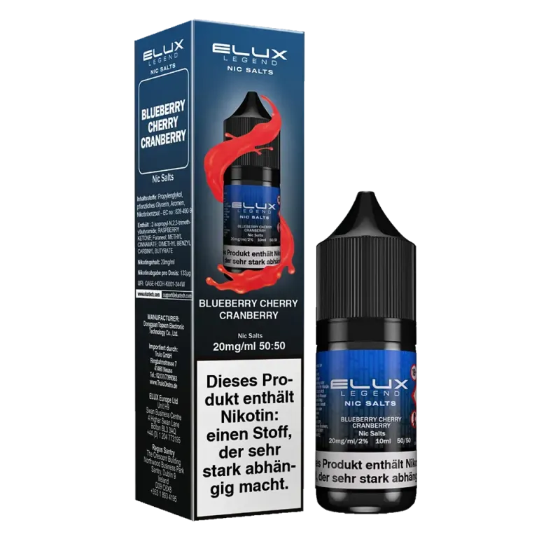 Liquid Blueberry Cherry Cranberry - Elux Nikotinsalz