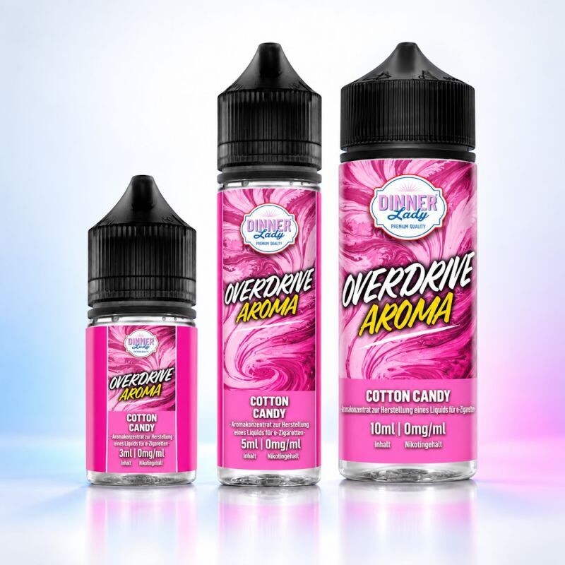 Dinner Lady Overdrive Cotton Candy Longfill-Aroma in 30 ml, 60 ml und 120 ml Flasche
