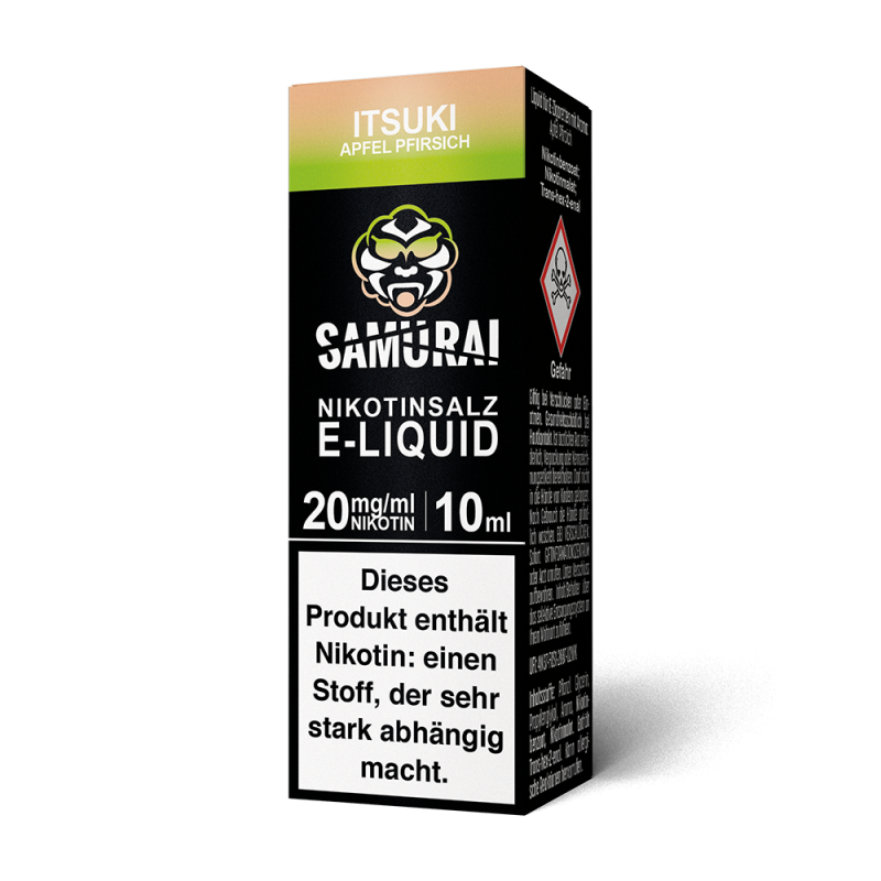Liquid Itsuki Apfel Pfirsich - Samurai Nikotinsalz