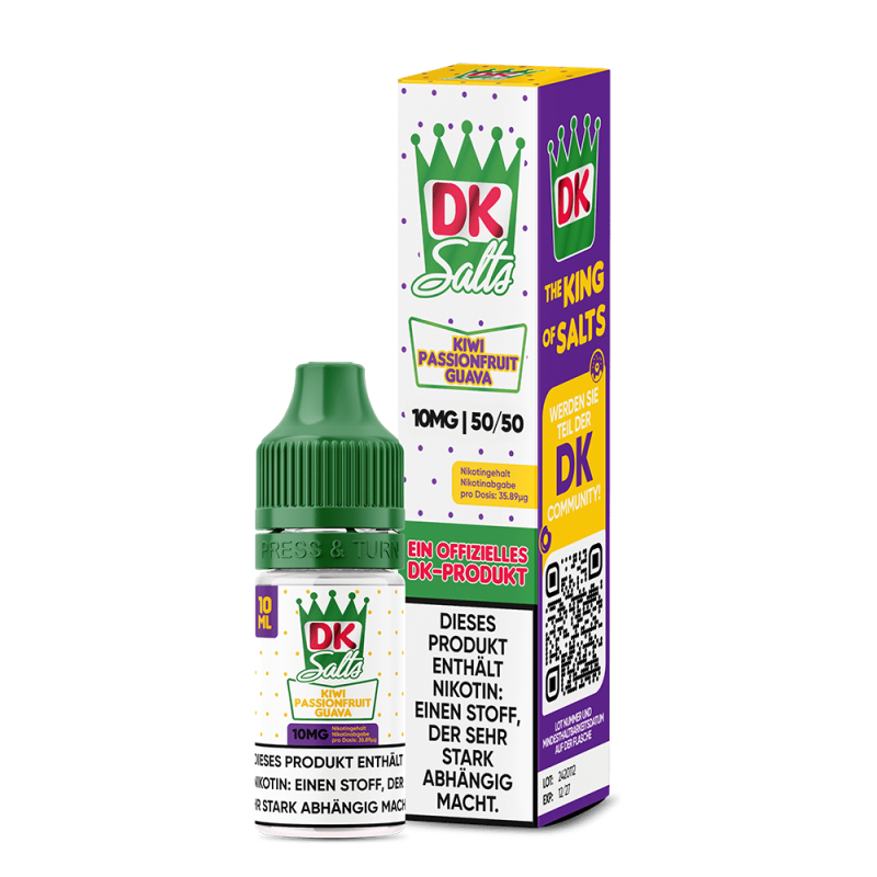 DK Salts Nikotinsalz - Kiwi Passionfruit Guava - Liquid 10mg 10ml  C