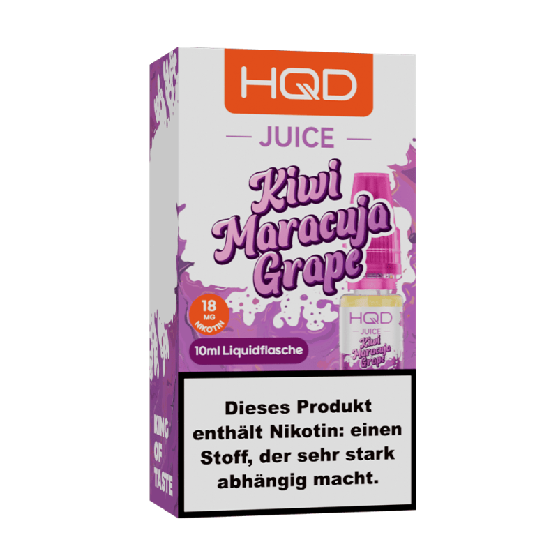HQD Juice Nikotinsalz - Kiwi Maracuja Grape - 10ml Liquid 18mg