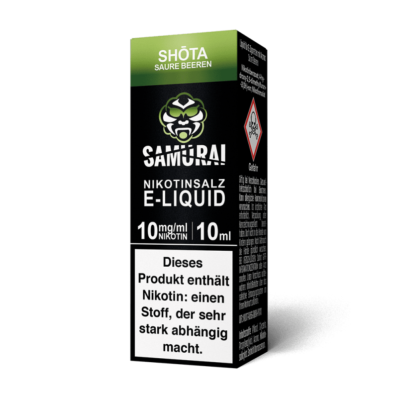 Liquid Shota Saure Beeren - Samurai Nikotinsalz 10mg