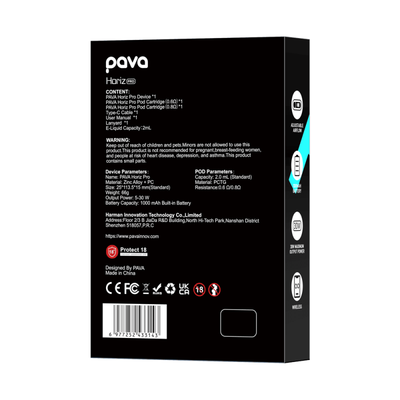Pava Horiz Pro Kit Silver Carbon