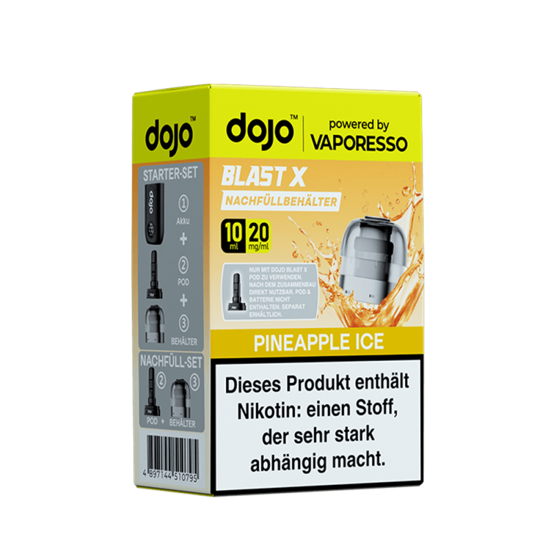 Vaporesso dojo Blast X Einweg Pod - Pineapple Ice - 20mg Nikotinsalz 10ml