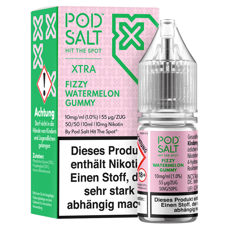 Pod Salt Xtra Fizzy Watermelon Gummy Nikotinsalz Liquid