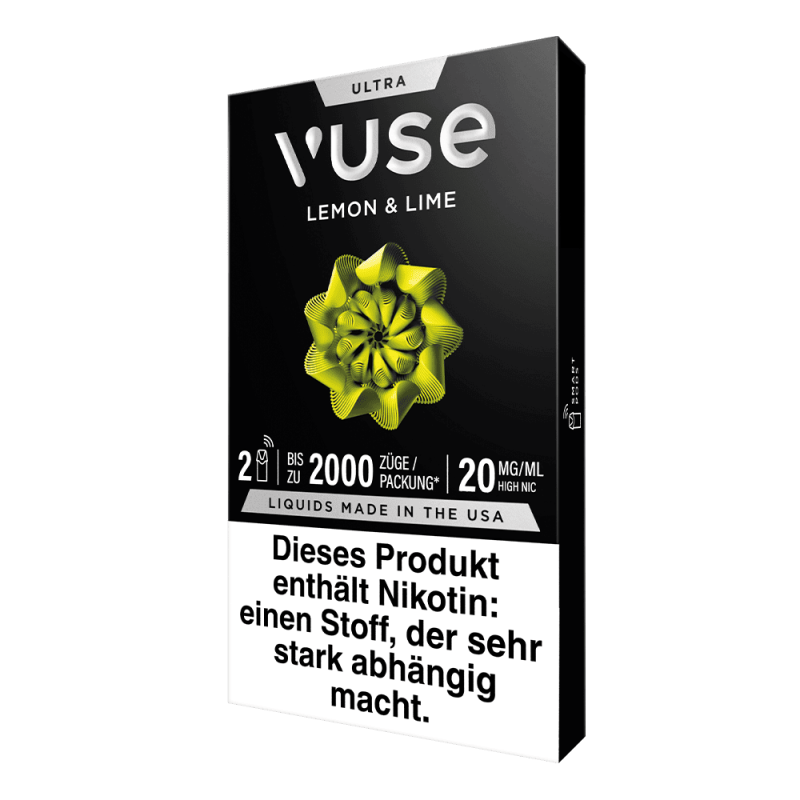 2x Vuse Ultra Pods Lemon & Lime 20mg