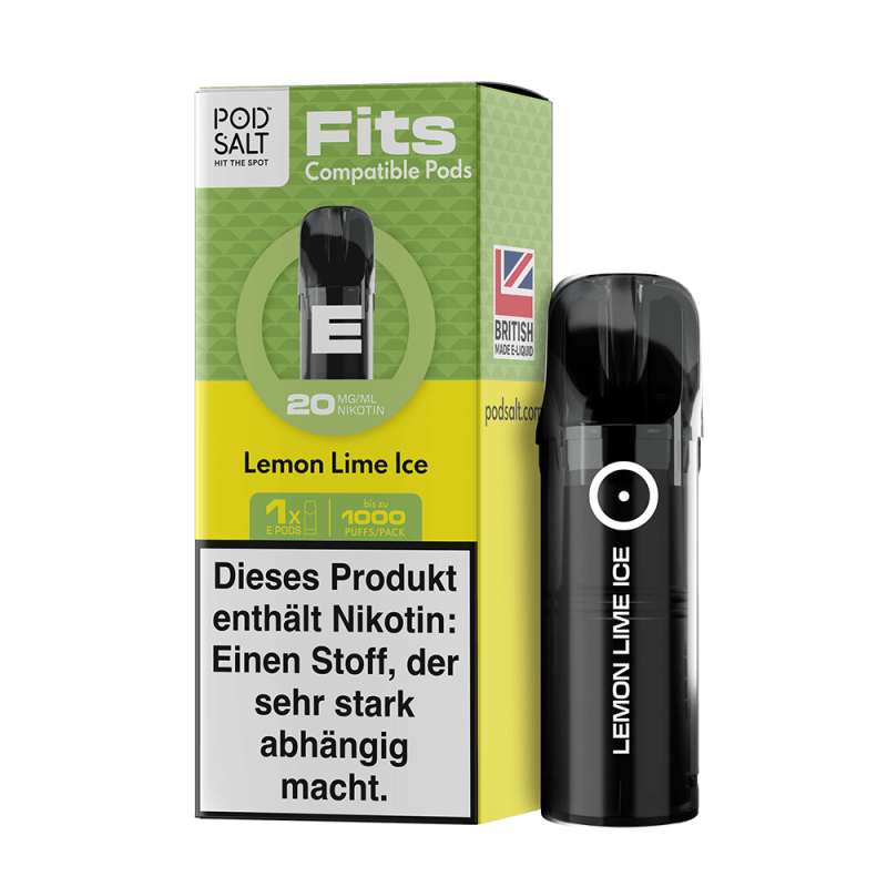 Pod Salt Fits Pods Einweg Pod - Lemon Lime Ice - 20mg Nikotinsalz 2ml
