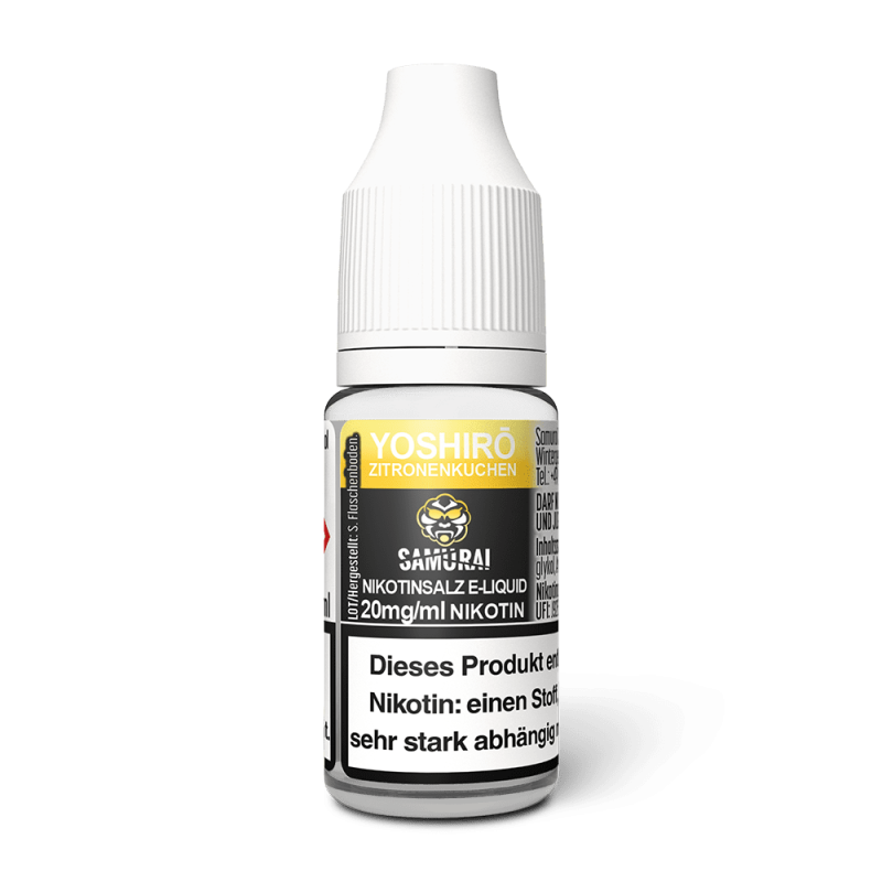 Liquid Yoshiro Zitronenkuchen - Samurai Nikotinsalz 20mg
