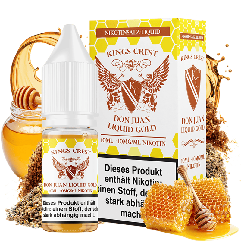 Kings Crest Nikotinsalz - Don Juan Liquid Gold - 10mg