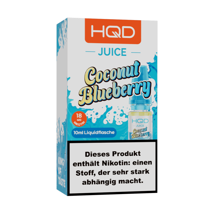 HQD Juice Nikotinsalz - Coconut Blueberry - 10ml Liquid 18mg