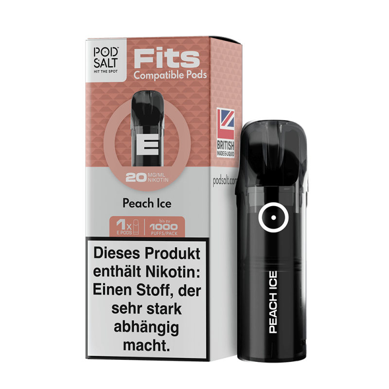 Pod Salt Fits Pods Einweg Pod - Peach Ice - 20mg Nikotinsalz 2ml