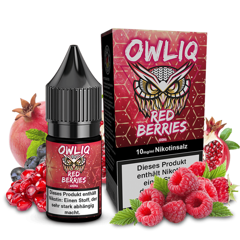 OWLIQ Nikotinsalz - Red Berries - 10ml Liquid 10mg  C