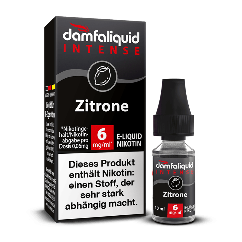 damfaliquid - Zitrone 6mg 10ml INTENSE