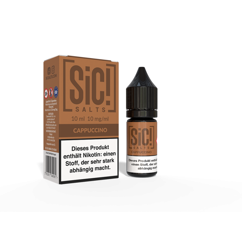 SIC Nikotinsalz Cappuccino 10ml Liquid 10mg