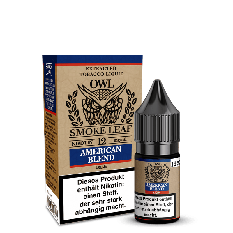 OWL Smoke Leaf Liquid - American Blend Tobacco - 12mg