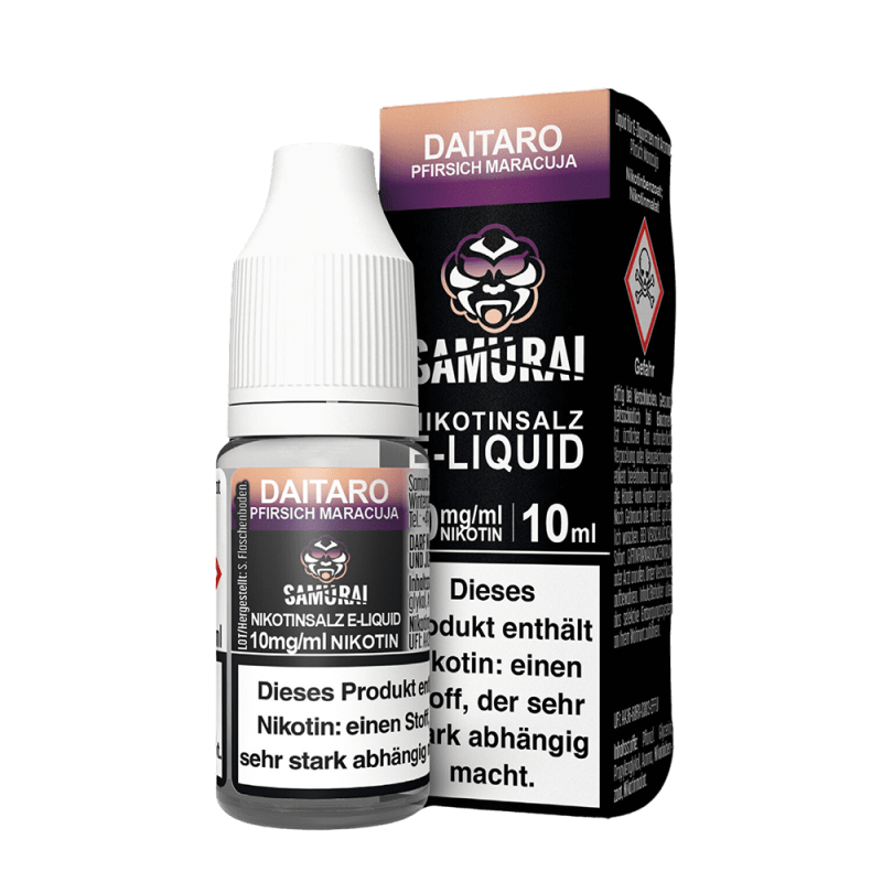 Liquid Daitaro Pfirsich Maracuja - Samurai Nikotinsalz 20mg