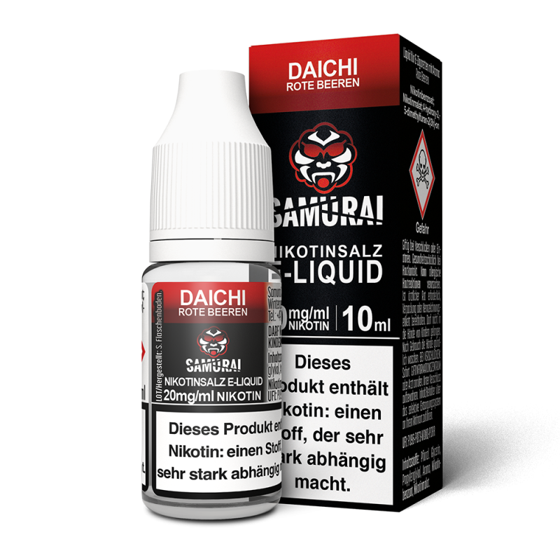 Liquid Daichi Rote Beeren - Samurai Nikotinsalz 20mg