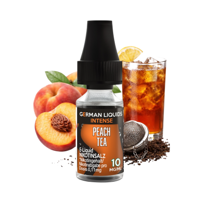 German Liquids Intense - Peach Tea - Nikotinsalz Liquid