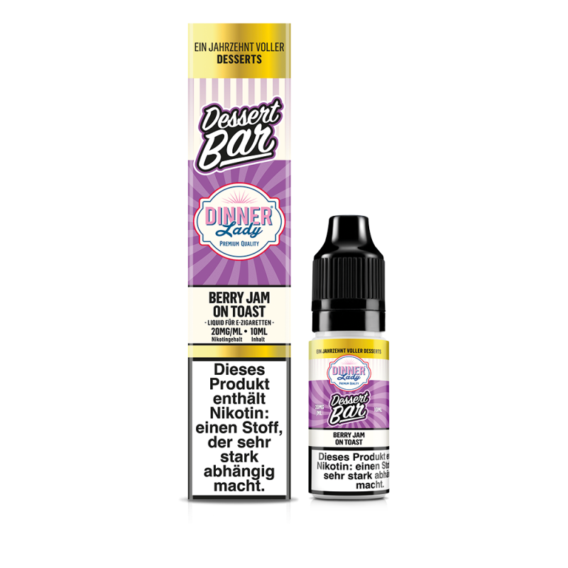 Dinner Lady Nikotinsalz Berry Jam on Toast 50/50 10ml Liquid 20mg