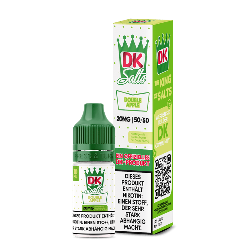 DK Salts Nikotinsalz - Double Apple - Liquid 20mg 10ml  C