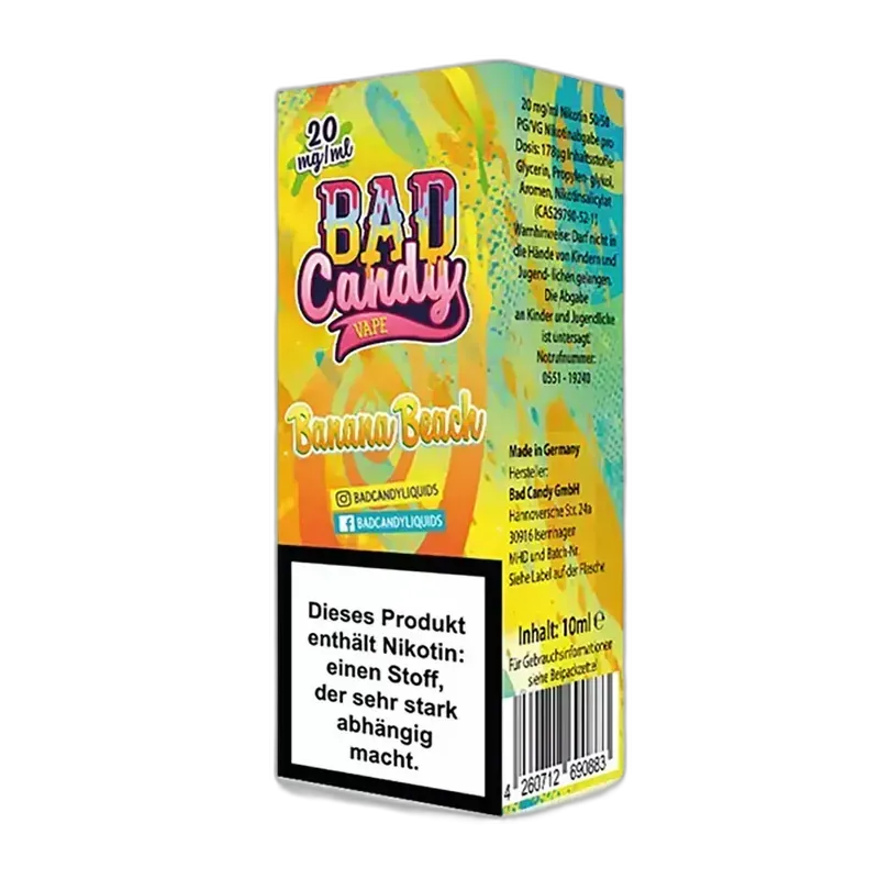 Liquid Banana Beach - Bad Candy Nikotinsalz 10mg