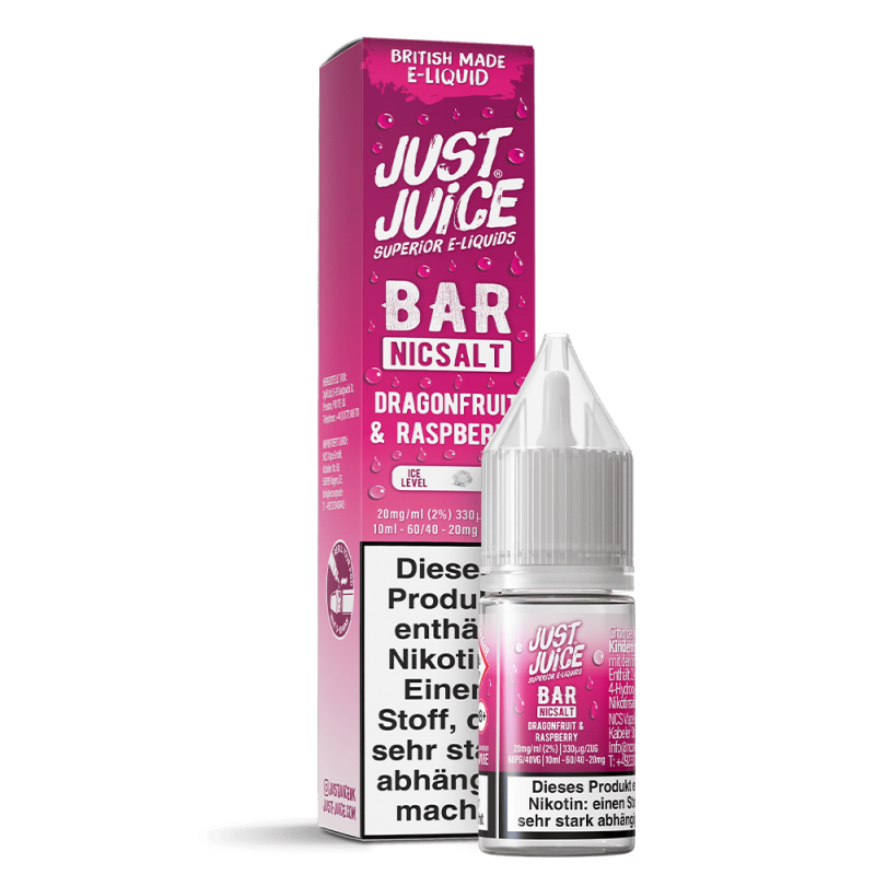 Liquid Dragonfruit & Raspberry - Just Juice Bar Nikotinsalz