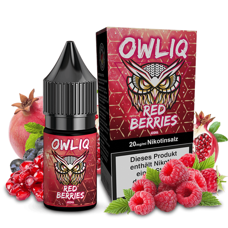 OWLIQ Nikotinsalz - Red Berries - 10ml Liquid 20mg  C