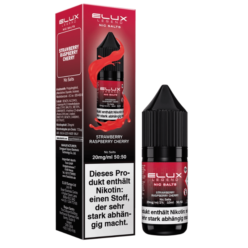Liquid Strawberry Raspberry Cherry - Elux Nikotinsalz 20mg