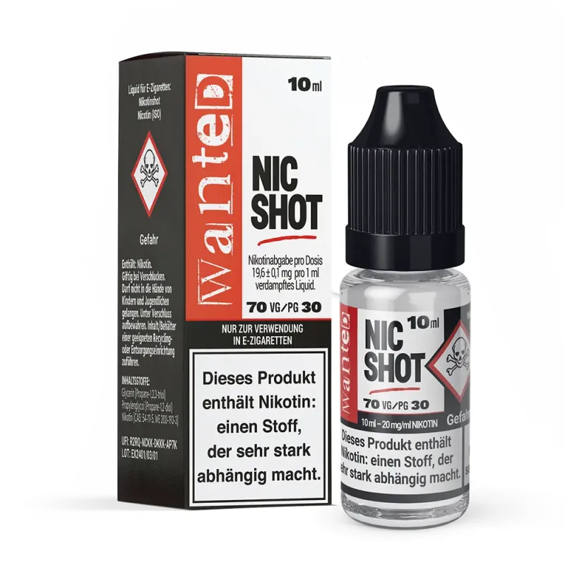 Nikotin Shot - Wanted 20mg 70/30