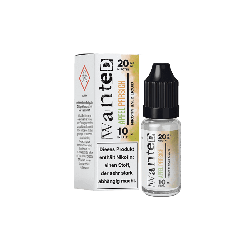 Liquid Apfel Pfirsich - Wanted Overdosed Nikotinsalz 20mg