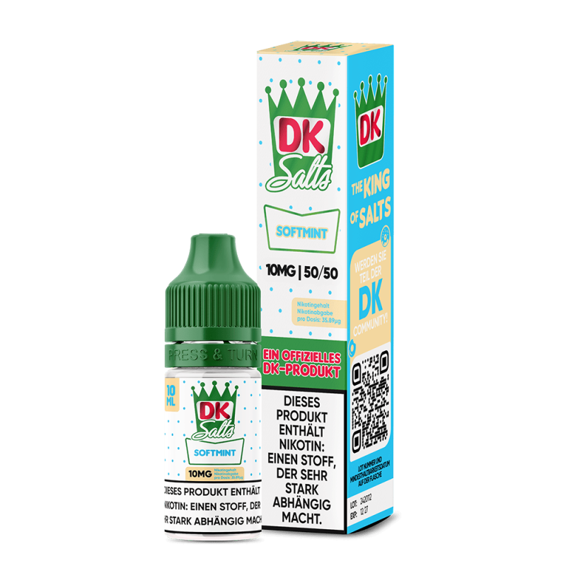 DK Salts Nikotinsalz - Softmint - Liquid 10mg 10ml  C