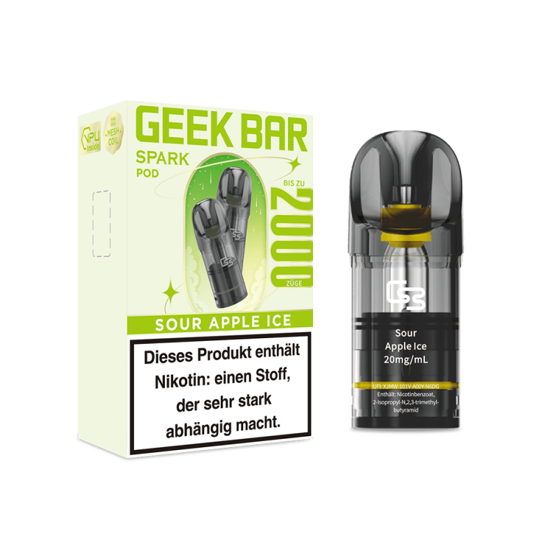 Geek Bar Spark Pod Sour Apple Ice 20mg Nikotinsalz (2 ml)